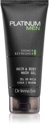 Dr Irena Eris Platinum Men Clean-Up felfrissítő tusfürdő gél testre és hajra 200 ml