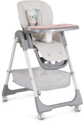 Moni Raffy multifunkciós etetőszék könnyű, kompakt, macis mintával pink