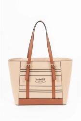 BUDMIL női oldaltáska műbőr nyomott mintás bézs 10230110-001261 (5996408917048)