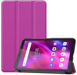 Gigapack tok álló bőr hatású (aktív flip oldalra nyíló trifold asztali tartó) lenovo tab m7 gen2 lila (GP-126369)