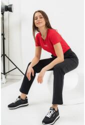 BUDMIL Egyenes szárú női szabadidőnadrág fekete M (5996408892406)