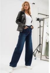 BUDMIL Női bőszárú farmernadrág magasított derékkal 30 s. kék (5996408901290)