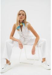 BUDMIL Bőszárú farmernadrág női magasított derékkal fehér 30 (5996408901252)