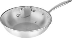 Siguro Wok Pure Delight, 28 cm átmérő, + fedő, prémium rozsdamentes acél (SGR-CS-W728SU)