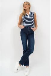 BUDMIL Straight fit női farmernadrág sötétkék 20480127-002261 (5996408901207)