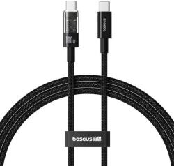 Baseus Cablu de date Baseus Gem, Fast Charging, USB Type-C la USB Type-C 100W, 2m, Negru