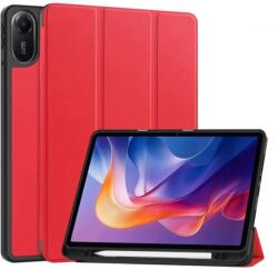 Gigapack redmi pad 2 tok álló, bőr hatású aktív flip, ceruza tartó, piros (GP-171812) - ipon