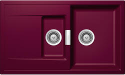 SCHOCK Schock Mono D-150 konyhai mosogatótálca Cristadur Berry 860 x 510 mm, gránit kompozit, megfordítható, hagyományos beépítés, bogyószín (MOND150BERR)