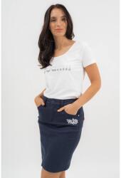 BUDMIL Női vászonszoknya pamut sötétkék XL 20610051-002261-0599 (5996408900132)