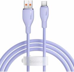 Baseus Cablu de date Baseus Pudding Series, USB la USB-C, 100W, Fast Charging, 2m, Violet (P10355703511-01)