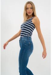 BUDMIL Skinny fit női farmernadrág magasított derékkal kék 28 (5996408901092)
