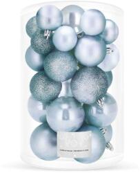 SPRINGOS Karácsonyfa gömbök 30 db - világoskék (CA0182)