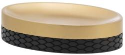 Jotta Serea Ovális Szappantartó - Fekete-Arany, Polirezin (5904134507570)