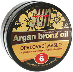 Vivaco SUN Argan Bronz Oil unt de corp pentru plajă cu ulei de nucă de cocos orga SPF 6 200 ml