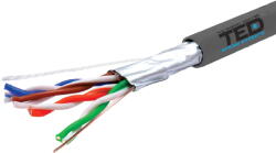 TED Electric Cablu retea TED Electric FTP cat. 5e Cupru 0.52 24AWG FLUKE PASS, rola 305m (A0115387)