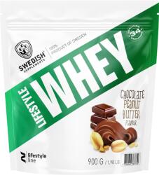 Swedish Supplements Lifestyle Whey, ciocolată cu unt de arahide, 900 g, Swedish Supplements