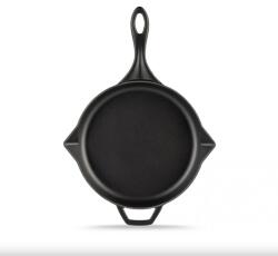 Hosse zománcozott öntöttvas kerek sütőserpenyő 28cm, fekete (HOS-KIEG-015) (HOS-KIEG-015)