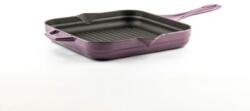Hosse zománcozott öntöttvas grill serpenyő 28cmx28cm, levendula (HOS-KIEG-030)