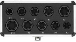 TOYA sérült csavar kiszedő dugókulcs készlet, 10db (YAT-060311)