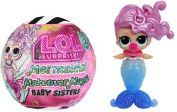 MGA Entertainment Surprise, Mermaids! Makeover Magic Baby Sisters, bila surpriza cu papusa, 1 buc Papusa