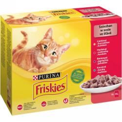Friskies Nedves Macskaeledel Szószban - Csirkével, Marhával, Báránnyal, Kacsával 10 X 85 G
