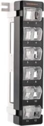 NIKOMAX Patch panel, UTP, 12 portos, 10", beépíthető, üres, fekete NMC-WP12-BLANK-BK (NMC-WP12-BLANK-BK)