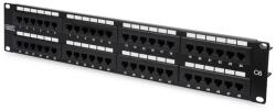 ASSMANN 19" 2U 48port Cat. 6 kompakt fekete árnyékolatlan Patch Panel DN-91648U (DN-91648U)