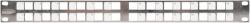 NIKOMAX Patch panel, 1U döntött, üres, moduláris NMC-RP24-BLANK-AN-1U-MT (NMC-RP24-BLANK-AN-1U-MT)