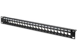 ASSMANN 19" 1U 24port fekete moduláris üres Patch Panel DN-91411 (DN-91411)