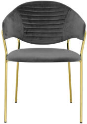  Naomi Bársony Szék - Sötétszürke - Arany Talapzat (KH1201100127-GOLD)