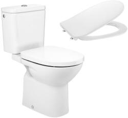 Roca Моноблок Debba Round, седалка Slim забавено падане, долно захранване, A34299J000 + A341991000 + A801B22003 (1056026)