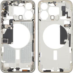 Apple Piese si componente Carcasa Mijloc Apple iPhone 15 Pro Max, Alba (White Titanium), Swap (car/ai15max/alba/sw) - pcone