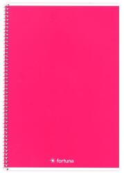 Fortuna Spirálfüzet vonalas FORTUNA Monocolor A/5 70 lapos magenta (01.02112) - tonerpiac
