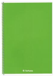 Fortuna Spirálfüzet vonalas FORTUNA Monocolor A/5 70 lapos zöld (01.02111) - tonerpiac