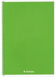 Fortuna Spirálfüzet vonalas FORTUNA Monocolor A/4 70 lapos zöld (01.02128) - tonerpiac