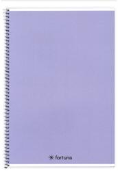 Fortuna Spirálfüzet vonalas FORTUNA Monocolor A/4 70 lapos pasztell lila (01.02142) - tonerpiac