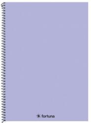 Fortuna Spirálfüzet kockás FORTUNA Monocolor A/4 70 lapos pasztell lila (01.08678) - tonerpiac