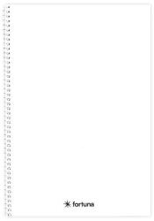 Fortuna Spirálfüzet vonalas FORTUNA Monocolor A/4 70 lapos fehér (01.02134) - tonerpiac