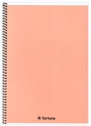 Fortuna Spirálfüzet vonalas FORTUNA Monocolor A/4 70 lapos pasztell barack (01.02138) - tonerpiac