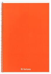 Fortuna Spirálfüzet vonalas FORTUNA Monocolor A/4 70 lapos narancssárga (01.02133) - tonerpiac