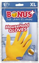 BONUS Gumikesztyű BONUS háztartási latex sárga XL (B101)