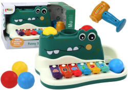 LEAN Toys Cimbálok Zongora Krokodil Orgona Kalapács Labdák Oktatási Hangszer