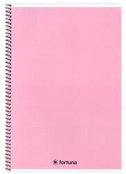 Fortuna Spirálfüzet vonalas FORTUNA Monocolor A/4 70 lapos pasztell rózsaszín (01.02141) - tonerpiac