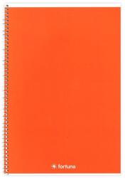 Fortuna Spirálfüzet vonalas FORTUNA Monocolor A/5 70 lapos narancssárga (01.02116) - tonerpiac