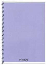 Fortuna Spirálfüzet vonalas FORTUNA Monocolor A/5 70 lapos pasztell lila (01.02125) - tonerpiac