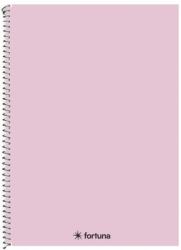 Fortuna Spirálfüzet kockás FORTUNA Monocolor A/4 70 lapos pasztell rózsaszín (01.08679) - tonerpiac