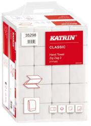 Katrin Kéztörlő 2 rétegű V hajtogatott 200 lap/csomag 22, 4 x 23 cm 20 csomag/karton Zig Zag Handy Pack Katrin_35298 fehér (35298)