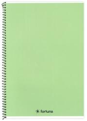 Fortuna Spirálfüzet vonalas FORTUNA Monocolor A/5 70 lapos pasztell zöld (01.02122) - tonerpiac