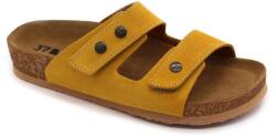LEON 4050 LEON Comfort női bőr papucs (LEON5694-sárga velur37)