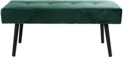 House Nordic Ülőpad, bársonyos szövet és fém lábak, sötétzöld (1100010)